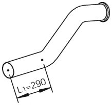 VOLVO 3950043 Exhaust Pipe